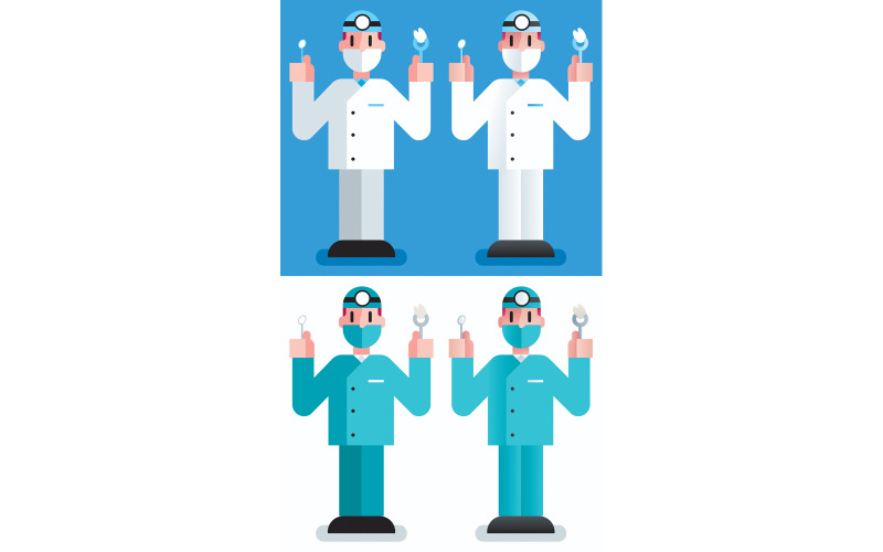 Download Иллюстрация "Dentist - Illustration" / Dentist - Illustration - Иллюстрация на тему графика dentist,dental,dentistry,medicine,doctor,clinic,hospital,man,character,person,male,healthcare,health,care,worker,profession