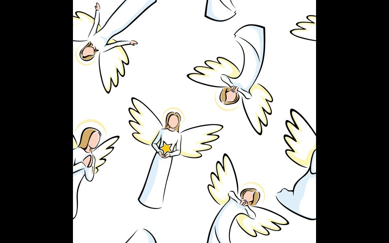 Engel Muster - Illustration