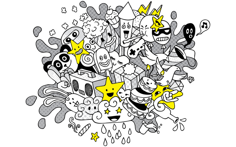 Партія Doodle 2 - ілюстрація