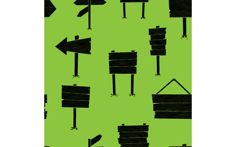 Download Иллюстрация "Wooden Signs Pattern - Illustration" / Wooden Signs Pattern - Illustration - Иллюстрация на тему графика wood,wooden,sign,board,billboard,placard,road sign,commercial sign,information sign,warning sign,pattern,seamless,tile,background,advertisement,message,copy space