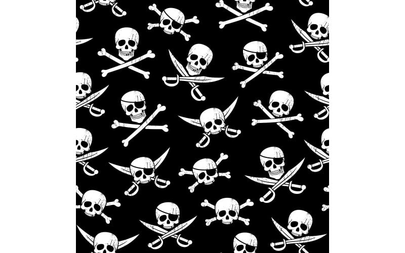 Wzór pirata - ilustracja
