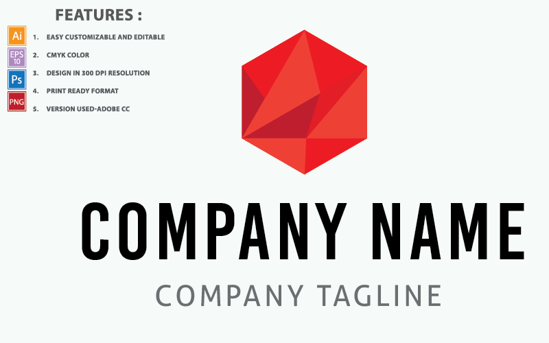 Download Шаблон логотипа "Abstract Red Color Polygon Vector Design Logo Template" / Abstract Red Color Polygon Vector Design Logo Template - Шаблон логотипа на тему графика illustration,polygon,technology,abstract,business,graphic,vector,design,modern,icon,concept,template,geometric,contemporary,creative,shape,element,logo,trendy,logotype