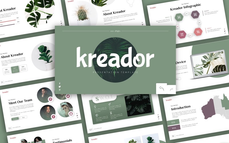 Kreador创意演示PowerPoint模板