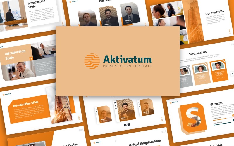Шаблон бизнес-презентации Aktivatum PowerPoint
