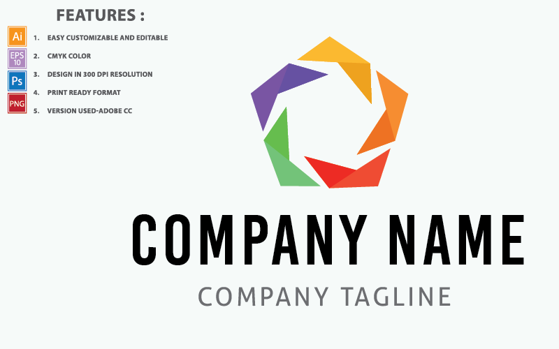 Download Шаблон логотипа "Abstract Geometric Vector Design Logo Template" / Abstract Geometric Vector Design Logo Template - Шаблон логотипа на тему графика illustration,label,abstract,art,graphic,vector,design,identity,isolated,icon,concept,template,geometric,shape,element,unusual,logo,sign,symbol,font