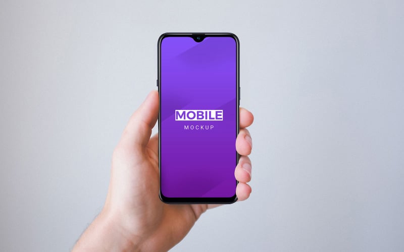 Mockup del prodotto Mobile With Hand