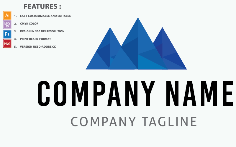 Download Шаблон логотипа "Mountain Vector Design Logo Template" / Mountain Vector Design Logo Template - Шаблон логотипа на тему графика hill,nature,vector,design,element,logo,mountain,modern,concept,template,high,finance,sport,splash,fresh,future,management,stone,water,plumbing