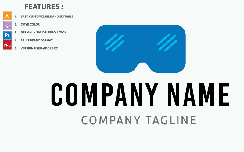 Download Шаблон логотипа "Virtual Reality VR Technology Design Logo Template" / Virtual Reality VR Technology Design Logo Template - Шаблон логотипа на тему графика internet,device,illustration,reality,technology,digital,vector,logo,design,modern,icon,virtual,game,glasses,vr,future,gaming,innovation,mask,electronic