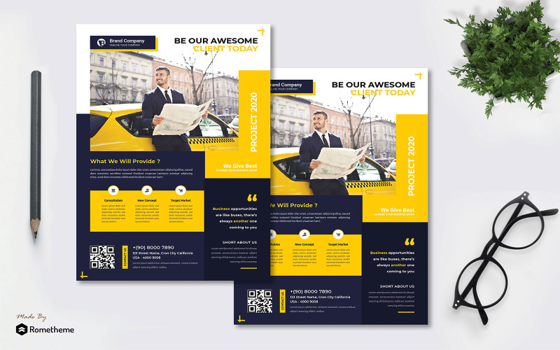 Download Фирменный стиль "Business - Flyer AC - Corporate Identity Template" / Business - Flyer AC - Corporate Identity Template - Фирменный стиль на тему графика banner,print,design,business,promotion,service,sevent,corporate,company,agency