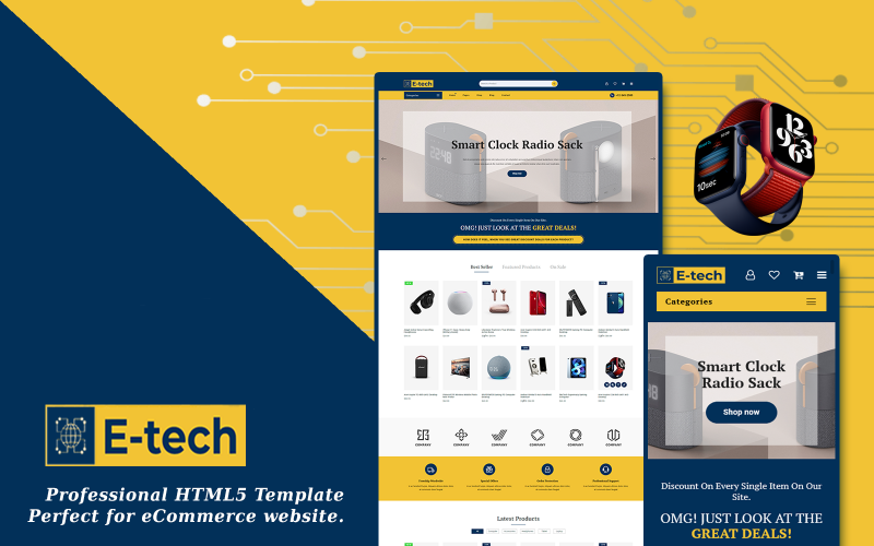 E-Tech - uniwersalny szablon witryny eCommerce