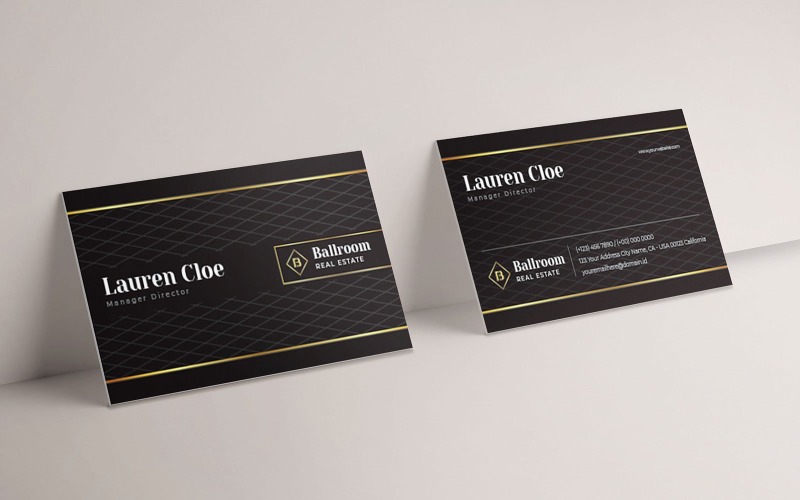 Download Фирменный стиль "Elegant Estate Business Card AC - Corporate Identity Template" / Elegant Estate Business Card AC - Corporate Identity Template - Фирменный стиль на тему графика business,company,print,paper,design,promotion,elegant,modern,realestate,gold