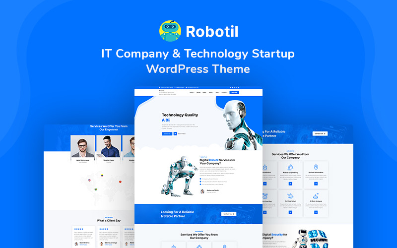 Robotil – motyw WordPress dotyczący sztucznej inteligencji i technologii