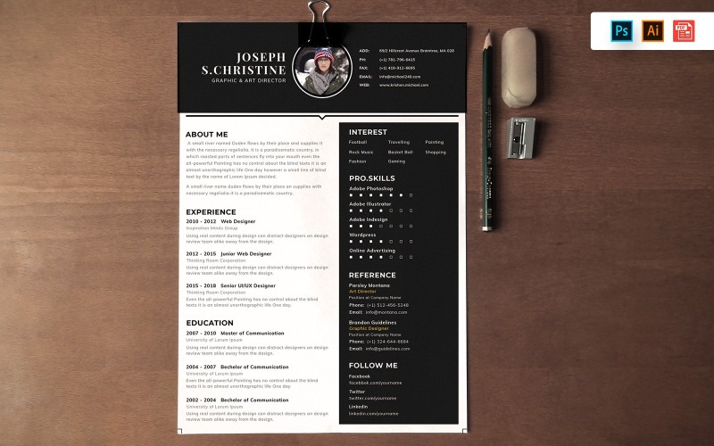 Profesyonel CV Özgeçmiş Şablonu