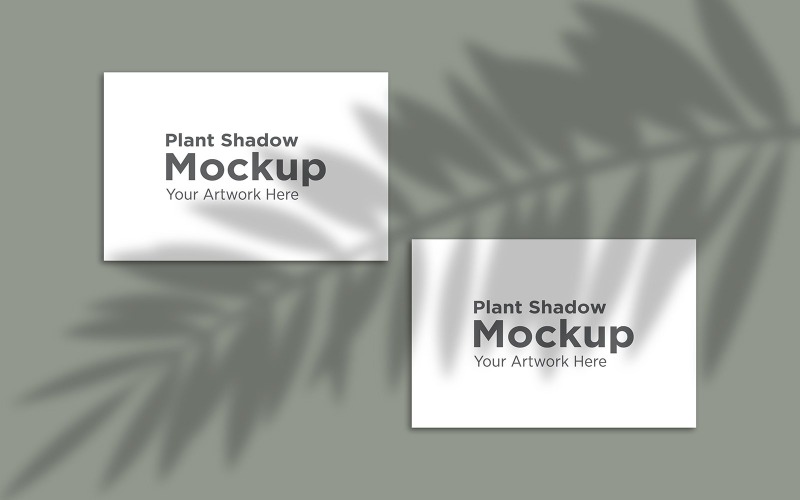 Ombra foglia tropicale con 2 frame mockup mockup di sfondo del prodotto
