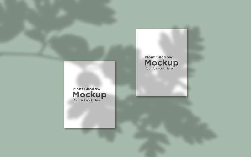 Plant Shadow Mockup con monstera Foglie Shadow Background prodotto mockup