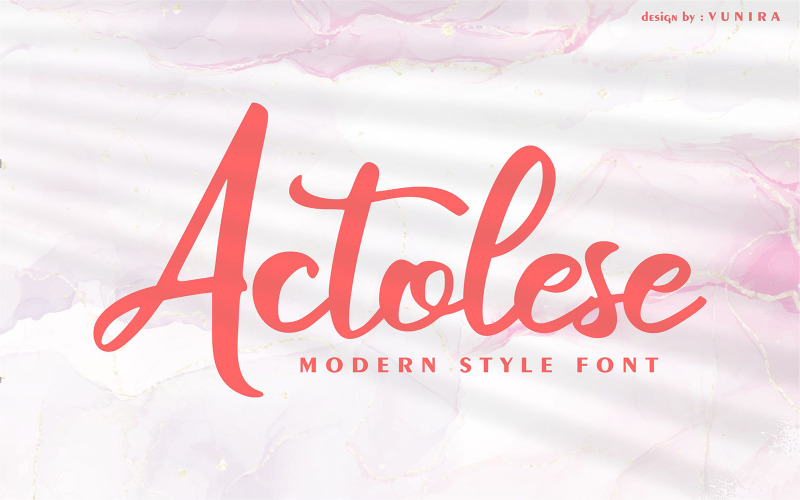 Actolese | Modern stil typsnitt