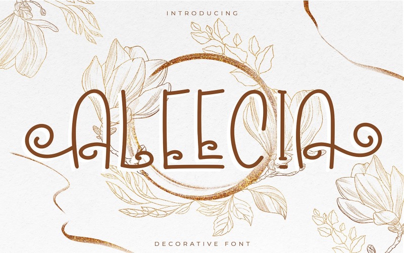 Aleecia | Decoratief lettertype