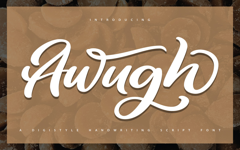 Awugh | Handskrift Cursive Font