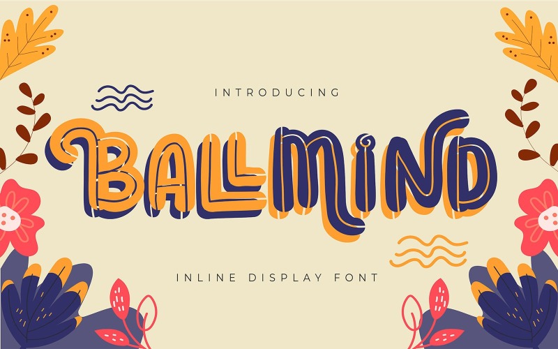 Download Шрифт "Ballmind | Inline Display Font" / Ballmind | Inline Display Font - Шрифт на тему графика vector,vintage,decorative,border,frame,set,retro,decoration,label,ornate,design,element,classic,line,ornament,illustration,swirl,style,calligraphic,elegant