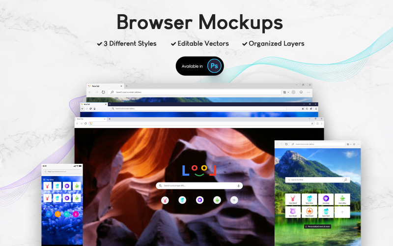 Download Мокап для продукта "Browser Q product mockup" / Browser Q product mockup - Мокап для продукта на тему графика responsive,ready,mockups,browser,psd,website,graphic,presentations,branding,mockup,template,mobile,tablet,desktop,os
