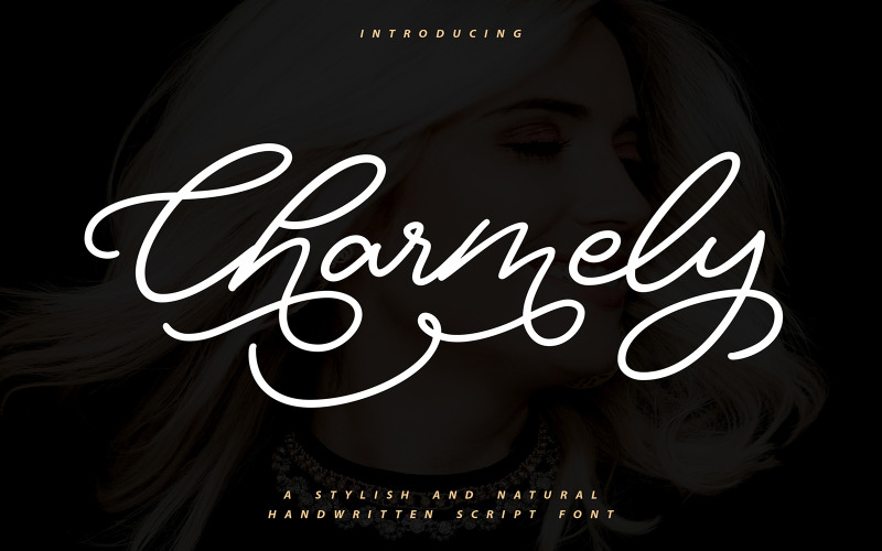 Charmelly | Police cursive manuscrite