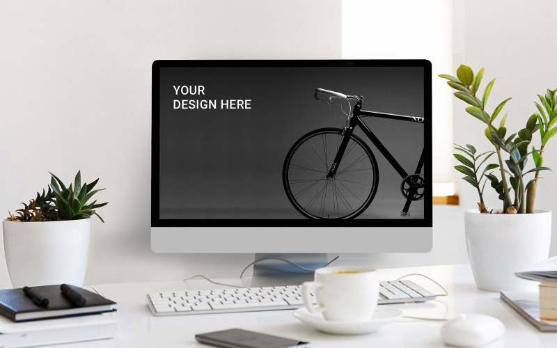 Download Мокап для продукта "Desktop product mockup" / Desktop product mockup - Мокап для продукта на тему графика desktop,psd,mockups,website,graphic,presentations,branding,brand,design,promotions,promotion,template,mockup,imac,apple