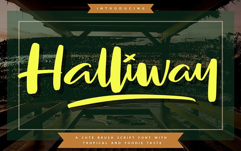 Halliway | Курсивний шрифт пензля