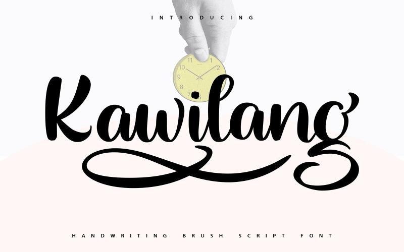 Kawilang | Handskrift pensel typsnitt