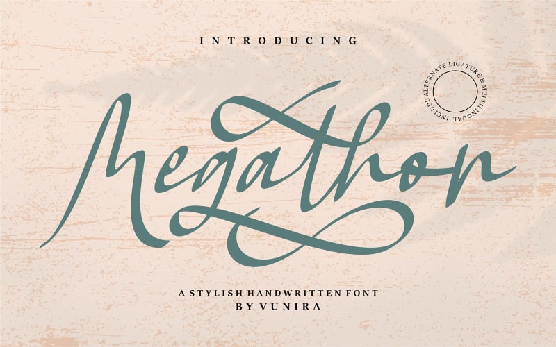 Megathon | Uma fonte manuscrita elegante