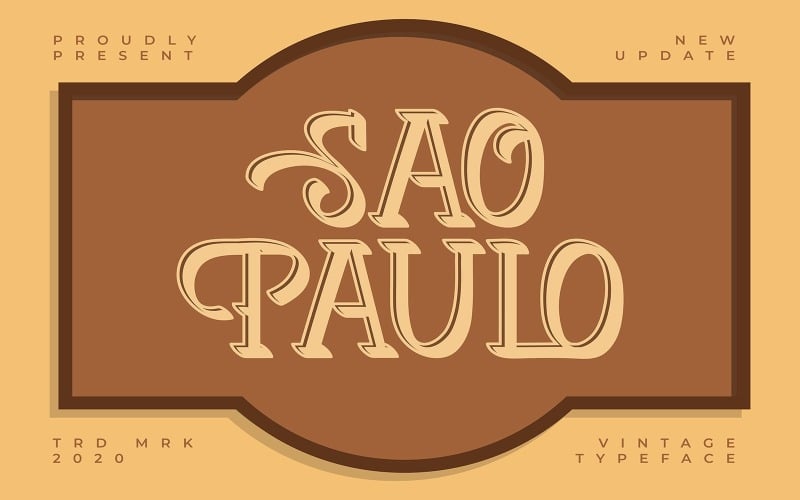 Sao Pulo | Police de caractères vintage
