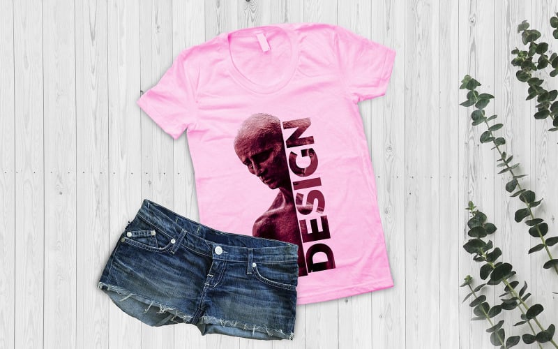 Download Мокап для продукта "T Shirt product mockup" / T Shirt product mockup - Мокап для продукта на тему графика tshirt,psd,mockups,your,website,graphic,presentations,branding,with,jeans,pink,promotion,brand,creative,mockup