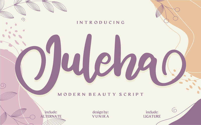 Юлеха | Курсивный шрифт Modern Beauty