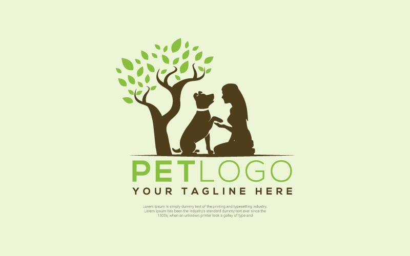 Szablon Logo opieki nad zwierzętami