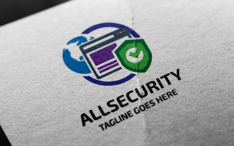 Download Шаблон логотипа "All Security Logo Template" / All Security Logo Template - Шаблон логотипа на тему графика badge,crest,data,icon,internet,lock,locksmith,maintenance,military,modern,professional,secure,security,shield,simple,software,surveillance,symbol,system,technology