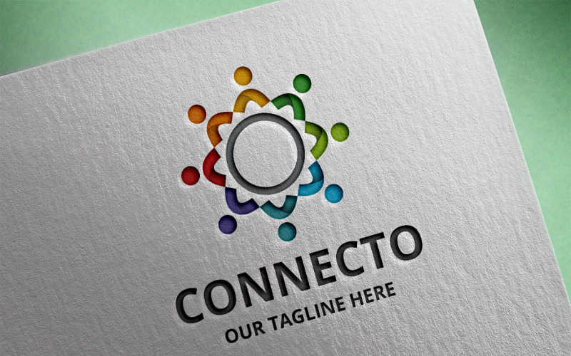 Download Шаблон логотипа "Connecto Logo Template" / Connecto Logo Template - Шаблон логотипа на тему графика connect,connection,globe,global,internet,network,link,technology,modern,wireless,social,media,earth,cloud,tech,software,circle,sphere,networking,web