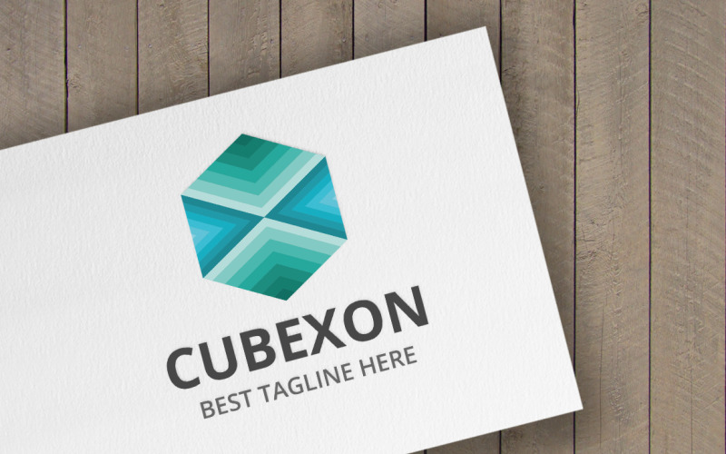 Download Шаблон логотипа "Cube Hexagon Logo Template" / Cube Hexagon Logo Template - Шаблон логотипа на тему графика agency,cube logo,cube technology,digital cube,digital logo,hexagonal,internet,media,modern,multimedia,smart cube,studio,triangle,web