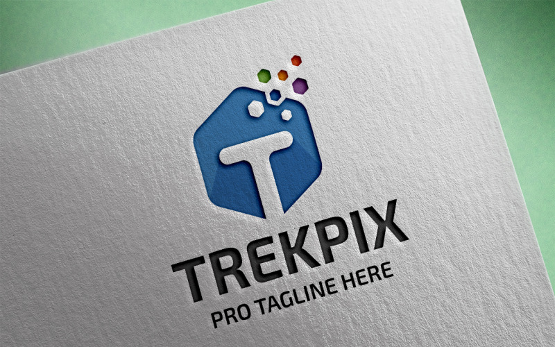 Download Шаблон логотипа "Letter T (Trekpix) Logo Template" / Letter T (Trekpix) Logo Template - Шаблон логотипа на тему графика agency,brand,construction,corporation,letter t,media,professional,solid,strong,strong brand,t logo,vector,video developer web,web developers