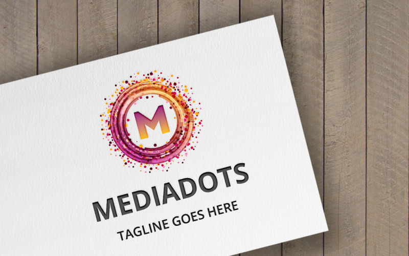 Download Шаблон логотипа "MediaDots (Letter M) Logo Template" / MediaDots (Letter M) Logo Template - Шаблон логотипа на тему графика creative,cube,design,developer,digital,entertainment,globe,group,internet,it,lean,letter m,marketing,media,mobile,modern,pixel,print,professional,programmer