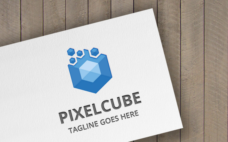 Pixel Cube Logo Template
