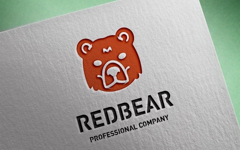 Download Шаблон логотипа "Red Bear Logo Template" / Red Bear Logo Template - Шаблон логотипа на тему графика app application,bear,bear head,bear logo,branding brand,brut,classic,creative,crown,emblem,financial finance,grizzly,hunter,investment invest,king,logo,luxury crest,mark polar,minimal,modern