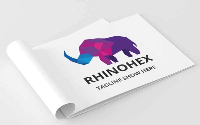 Download Шаблон логотипа "Rhinohex Logo Template" / Rhinohex Logo Template - Шаблон логотипа на тему графика animal,cat,creative,crest,digital,design,emblem,king,king rhino,rhino,rhino brand,rhino head,rhino king,rhino logo,logo,mark,pixel,power,techno,the rhino
