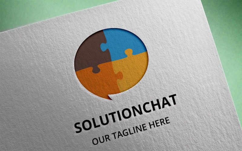 Download Шаблон логотипа "Solution Chat Logo Template" / Solution Chat Logo Template - Шаблон логотипа на тему графика chat,chatbox,communication,communications,connect,messaging,modern,online,sms,solution,speach,support,talk,web