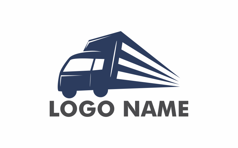 Van platte abstracte Logo sjabloon