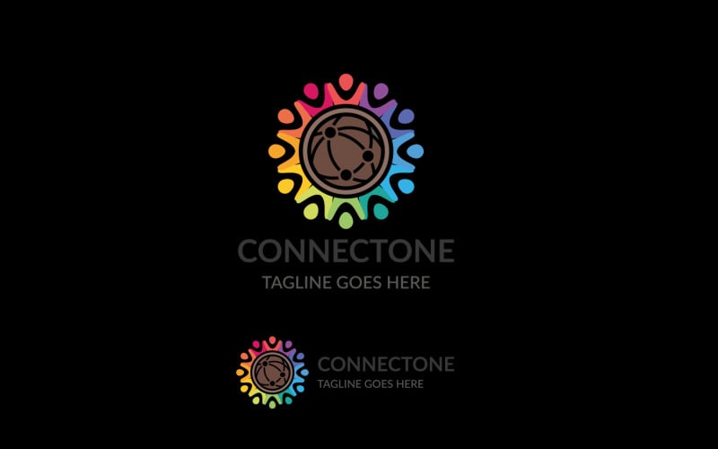 Download Шаблон логотипа "Connectone Logo Template" / Connectone Logo Template - Шаблон логотипа на тему графика global,connection,internet,network,link,technology,web,connect,modern,wireless,social,media,earth,cloud,tech,software,globe,circle,sphere,networking