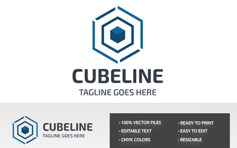 Download Шаблон логотипа "Cube Style Logo Template" / Cube Style Logo Template - Шаблон логотипа на тему графика agency,cube logo,cube style,cube technology,digital cube,digital logo,internet,media,modern,multimedia,smart cube,studio,triangle,web