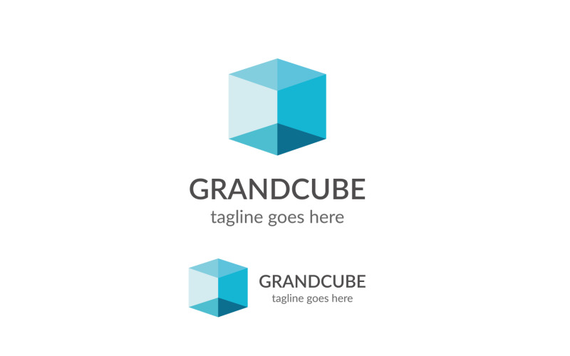 Download Шаблон логотипа "Grand Cube Logo Template" / Grand Cube Logo Template - Шаблон логотипа на тему графика agency,cube logo,cube style,cube technology,digital cube,media,modern,multimedia,smart cube,studio,triangle,web