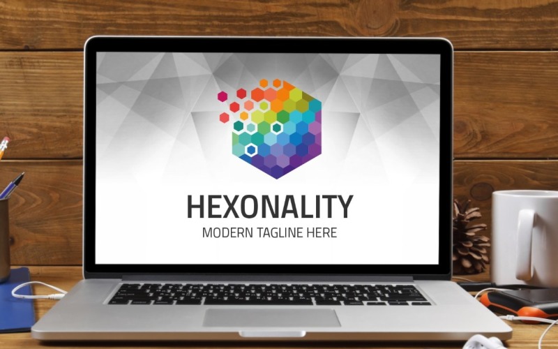 Download Шаблон логотипа "Hexonality Cube Logo Template" / Hexonality Cube Logo Template - Шаблон логотипа на тему графика cube logo,cube style,cube technology,digital cube,digital logo,internet,media,modern,multimedia,pixel,professional,smart cube,studio,triangle,web