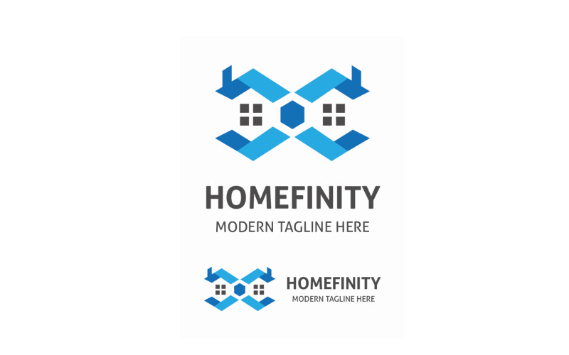 Download Шаблон логотипа "Homefinity Logo Template" / Homefinity Logo Template - Шаблон логотипа на тему графика blue,blue house,build,building,cash,cheap,consult,credit,expensive,home,house,infinity,infinity symbol,location,luxury,paint,market,marketing,modern,money