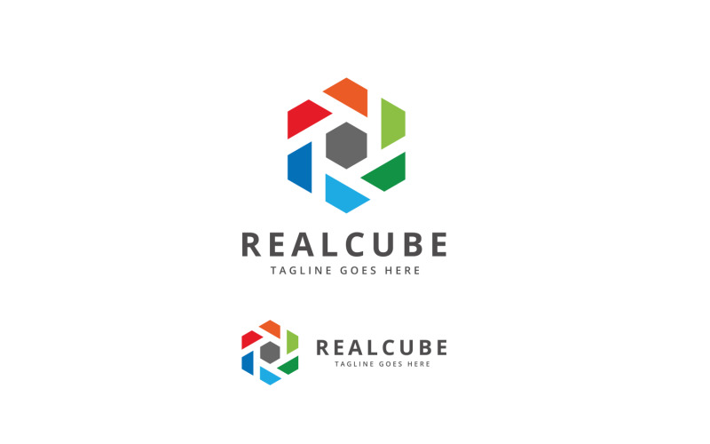 Download Шаблон логотипа "Letter R - Real Cube Logo Template" / Letter R - Real Cube Logo Template - Шаблон логотипа на тему графика agency,cube logo,cube style,cube technology,digital cube,letter r,media,modern,multimedia,r letter,r logo,red,smart cube,studio,web