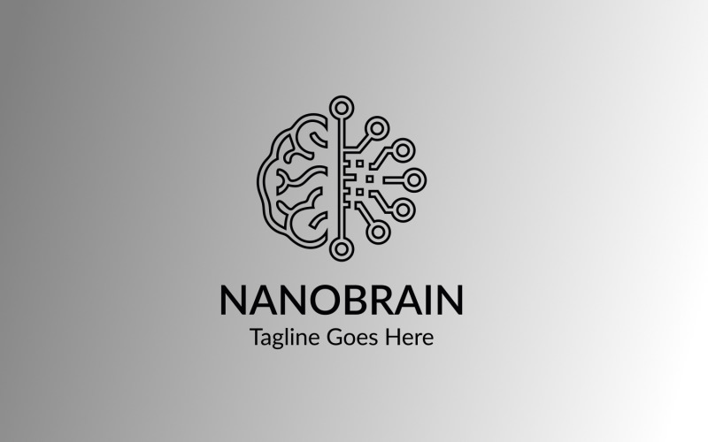 Download Шаблон логотипа "Nano Brain Logo Template" / Nano Brain Logo Template - Шаблон логотипа на тему графика brain,brand,code,colorful,creation,creative,digital,firm,human,human brain,idea,identity,innovation,market,modern clean,programs,smart,software,technology,think